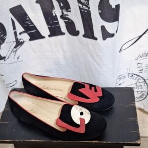 Love Black and Red Loafers